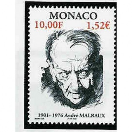 Monaco Num 2301 ** MNH André Malraux année 2001