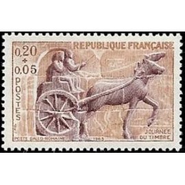France Yvert Num 1378 ** Journee du timbre  1963