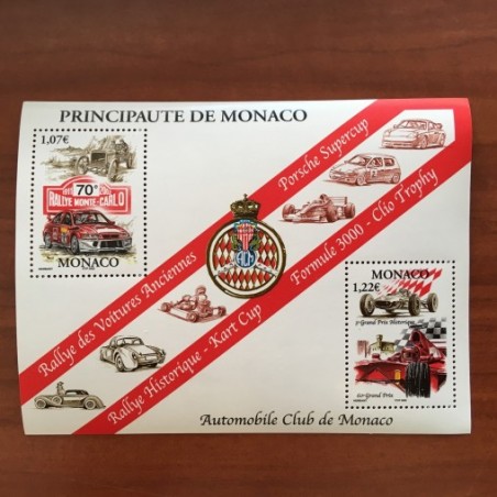 Monaco Num 2334-2335 ** MNH Automobile club de Monaco année 2002