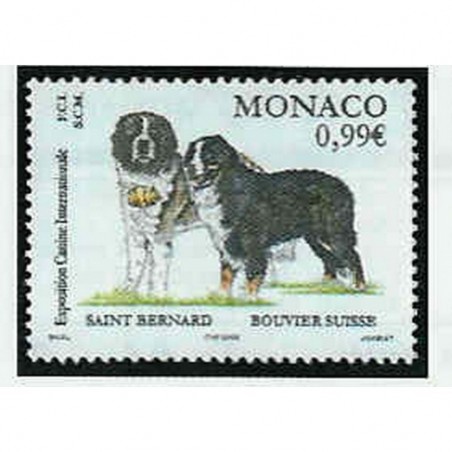 Monaco Num 2344 ** MNH Chien St Bernard Bouvier année 2002