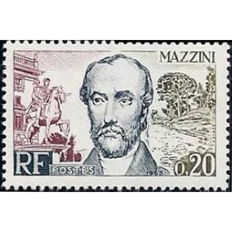 France Yvert Num 1384 ** F Mazzini  1963