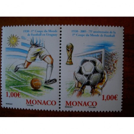 Monaco Num 2465-2466 ** MNH Football année 2004