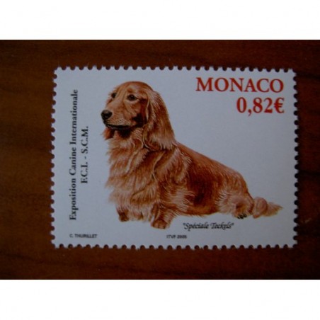 Monaco Num 2481 ** MNH chien Teckel année 2005