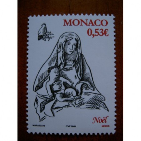 Monaco Num 2505 ** MNH Noel Madone année 2005
