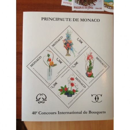 Monaco Num 2584-2587 ** MNH bouquet année 2006