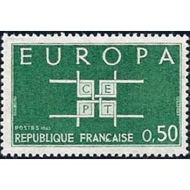 France Yvert Num 1397 ** Europa  1963