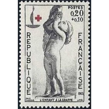 France Yvert Num 1400 ** Croix Rouge Vin  1963