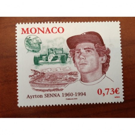 Monaco Num 2709 ** MNH Ayrton Senna F1 dernier année 2009