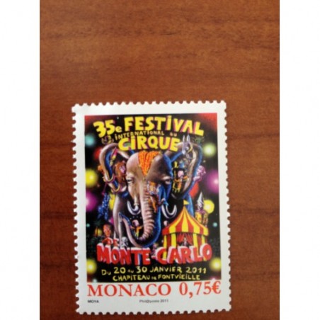Monaco Num 2756 ** MNH Cirque elephant