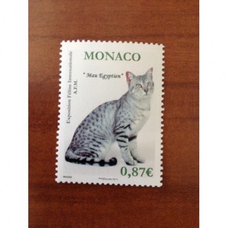 Monaco Num 2758 ** MNH Chat cat Mau egyptien