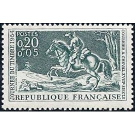 France Yvert Num 1406 ** Journee du timbre  1964