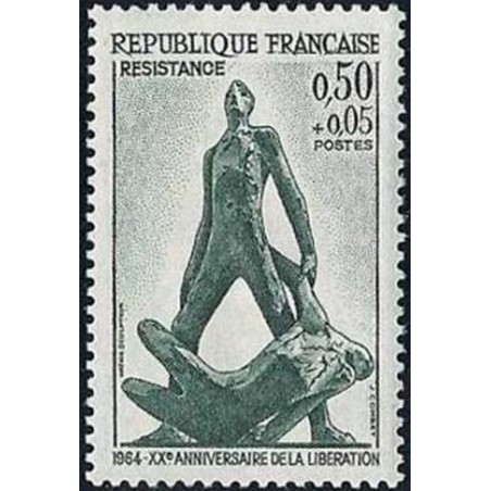 France Yvert Num 1411 ** Liberation  1964