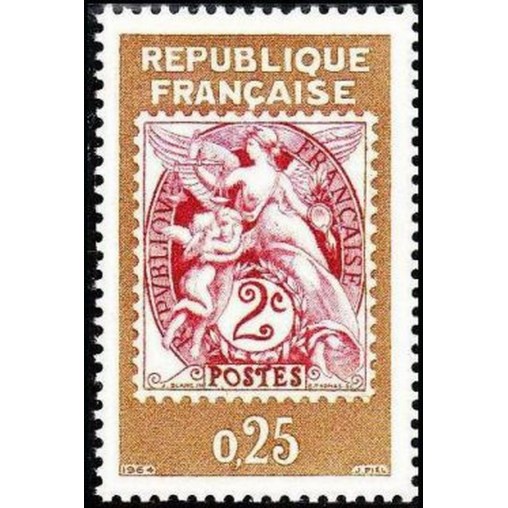 France Yvert Num 1415 ** Philatec  1964