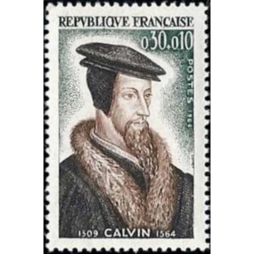 France Yvert Num 1420 ** Jean Calvin  1964
