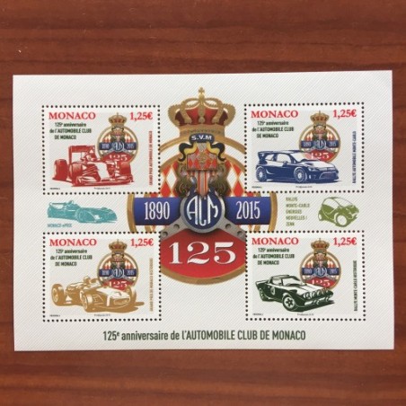 Monaco Num 2986-2989 ** MNH Automobile Club F2986