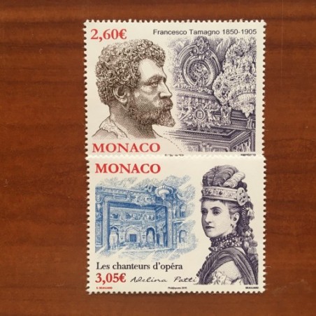 Monaco Num 3001-3002 ** MNH Opera Tamagno et A Patti