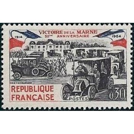 France Yvert Num 1429 ** Victoire de la Marne  1964