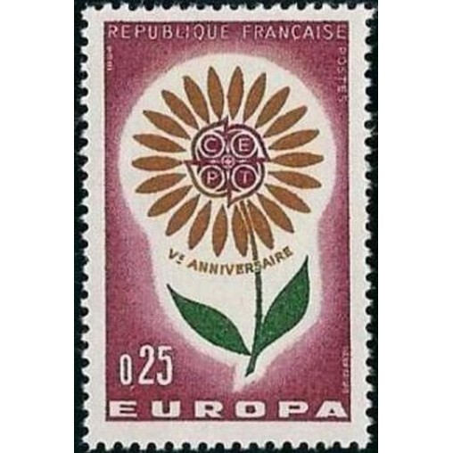 France Yvert Num 1430 ** Europa  1964