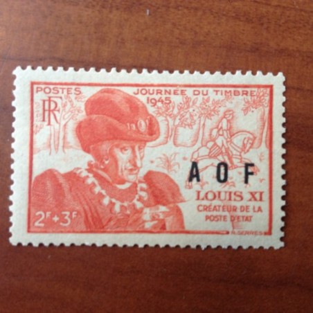 Afrique Occidentale AOF 23 MH * Roi Louis XI