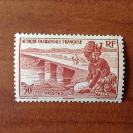 Afrique Occidentale AOF 25 MH * Pont