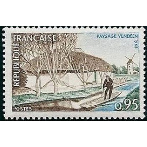 France Yvert Num 1439 ** Paysage de Vendée  1965