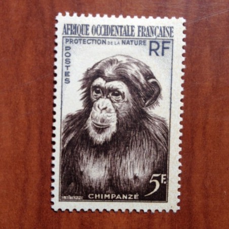 Afrique Occidentale AOF 51 MH * Chimpanzé