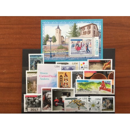 Andorre Annee Complete 2017 MNH ** Superbe