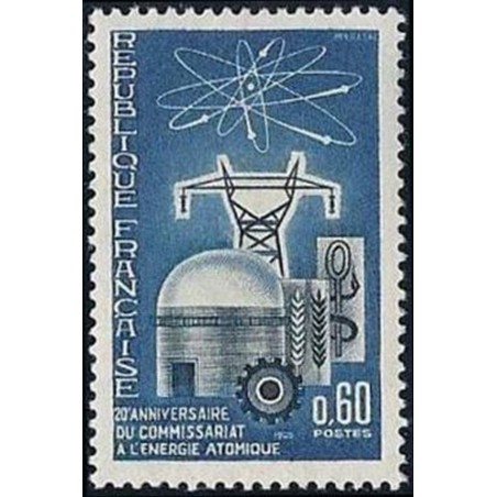 France Yvert Num 1462 ** Atome  1965