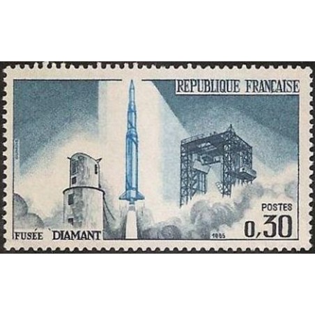 France Yvert Num 1464 ** Satellite  1965