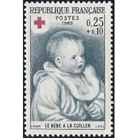 France Yvert Num 1466 ** Croix Rouge Renoir  1965