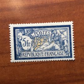 France num Yvert 123 ** Bleu foncé  MNH Merson Année 1900