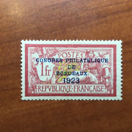 France num Yvert 182 * MH Congrés de Bordeaux Merson Année 1923