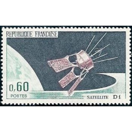 France Yvert Num 1476 ** Satellite  1966