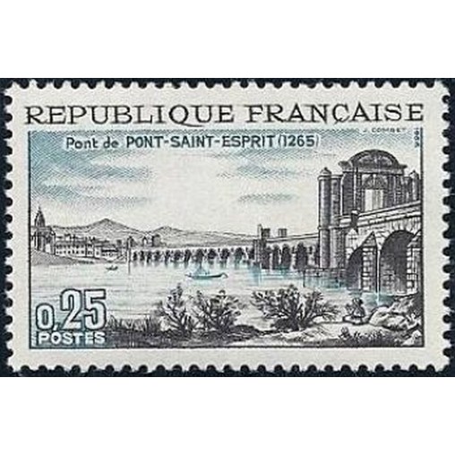 France Yvert Num 1481 ** Pont St Esprit  1966