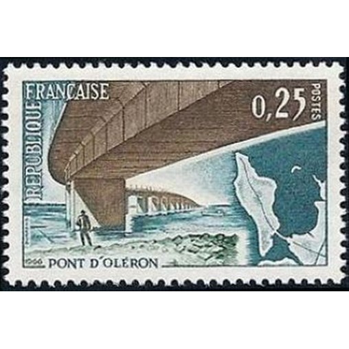France Yvert Num 1489 ** Pont Oleron  1966
