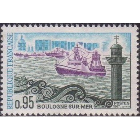 France Yvert Num 1503 ** Boulogne sur Mer  1966