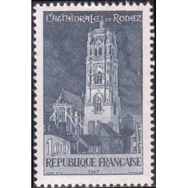 France Yvert Num 1504 ** Chatedrale de Rodez  1966