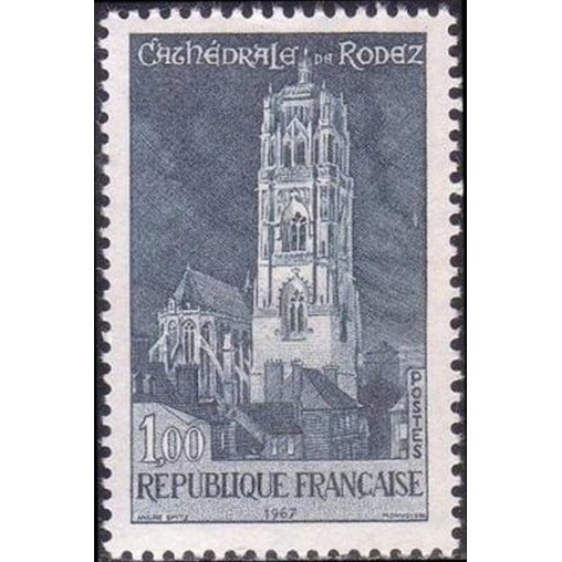 France Yvert Num 1504 ** Chatedrale de Rodez  1966