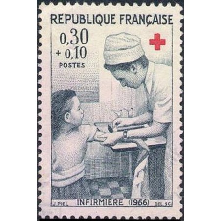 France Yvert Num 1509 ** Croix Rouge  1966