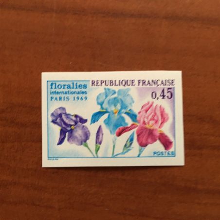 France Yvert Num 1597 non dentelé ** Floralies de Paris  1969