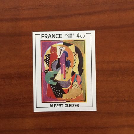 France Yvert Num 2137 non dentelé 2137a ** tableaux  Gleizes  1981