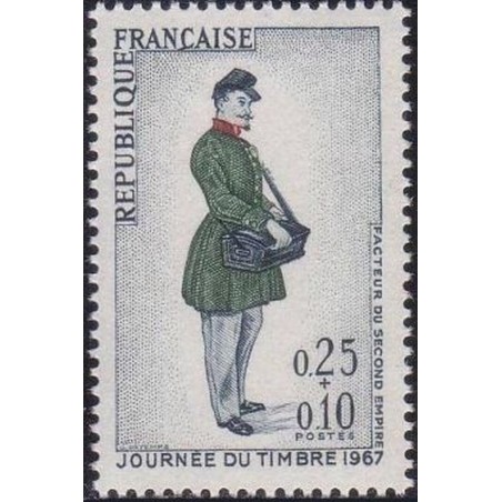 France Yvert Num 1516 ** Journee du timbre  1967