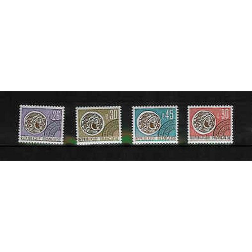 Preo 130-133 **MNH 1971 Monnaie Gauloise