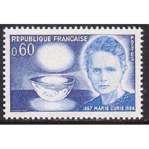 France Yvert Num 1533 ** Marie Curie  1967