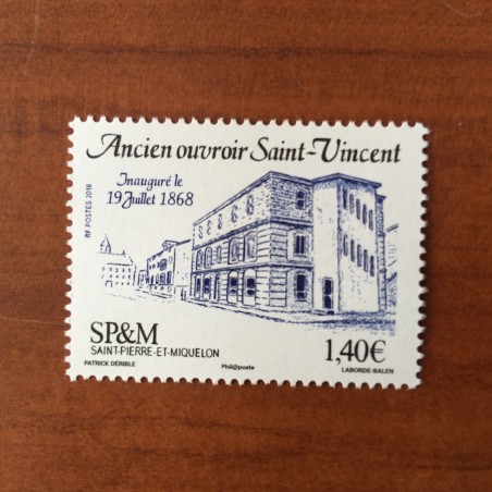 Saint Pierre et Miquelon 1200 ** MNH architecture ouvroir année 2018