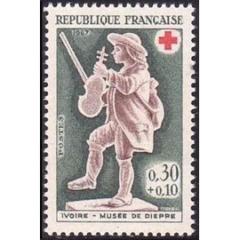 France Yvert Num 1541 ** Croix Rouge  1967