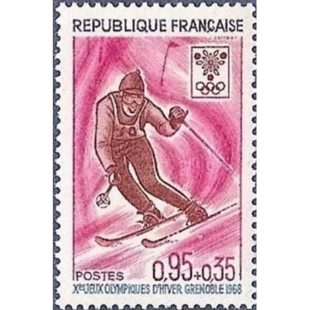 France Yvert Num 1547 ** JO Grenoble   1968
