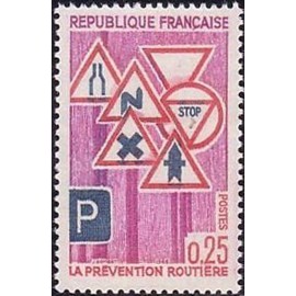 France Yvert Num 1548 ** Prenvention Routière  1968