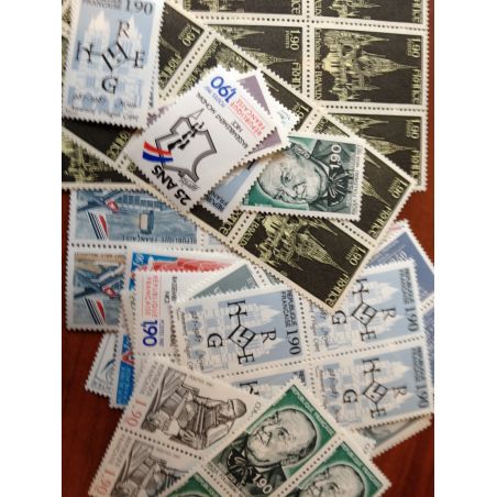 Sous Faciale	100 timbres à 	1,90	francs	soit	 28,97 euro