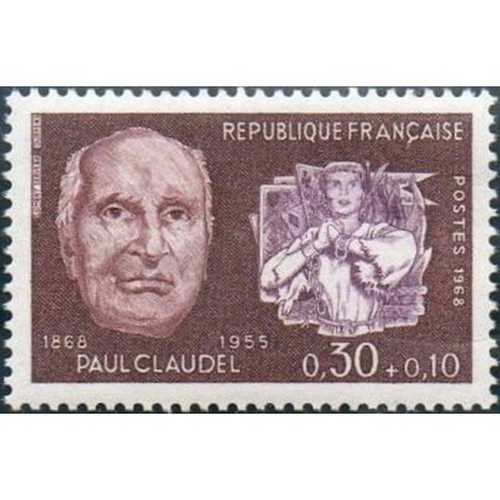 France Yvert Num 1553 ** Jeanne d'arc  Claudel  1968